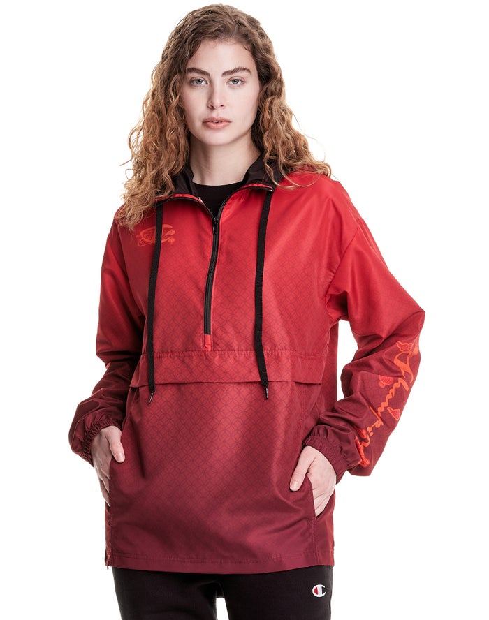 Champion Jas Dames - Rood - Ultrafuse™ Anorak Crouching Tiger ( 905726-MWG )